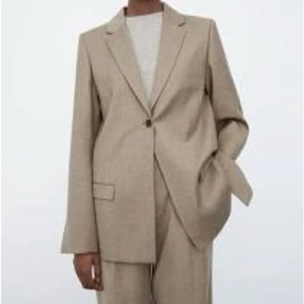Totême Wool Flannel Blazer NWT Beige 34 Luxury Minimalist - Picture 1 of 8